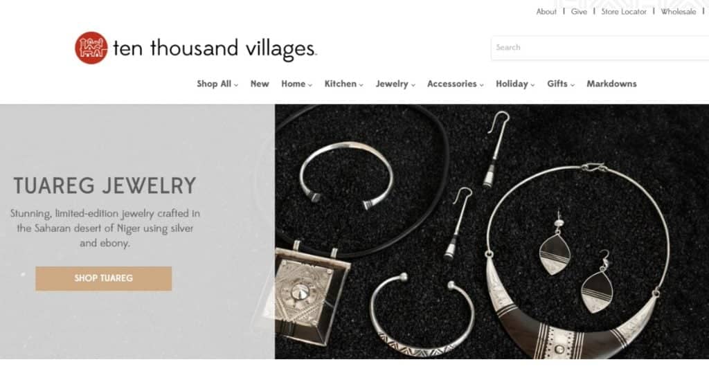 Ten Thousand Villages marketplace vendor image