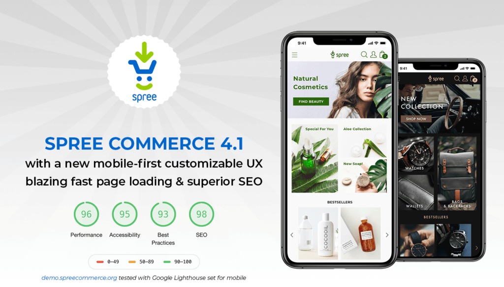 Spree 4.1 - blazing fast, mobile-first E-Commerce platform with superior UX and SEO