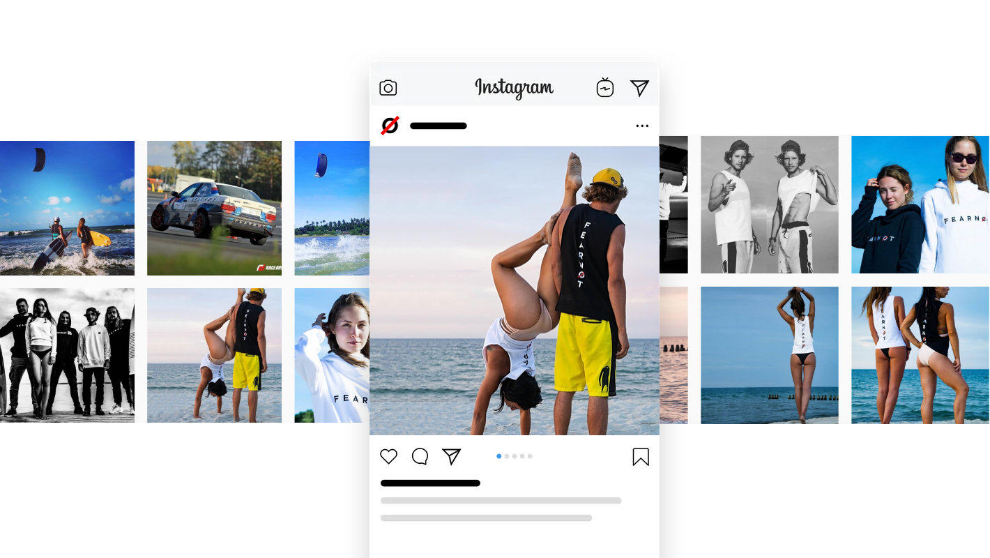 Instagram feed on a Spree Commerce website