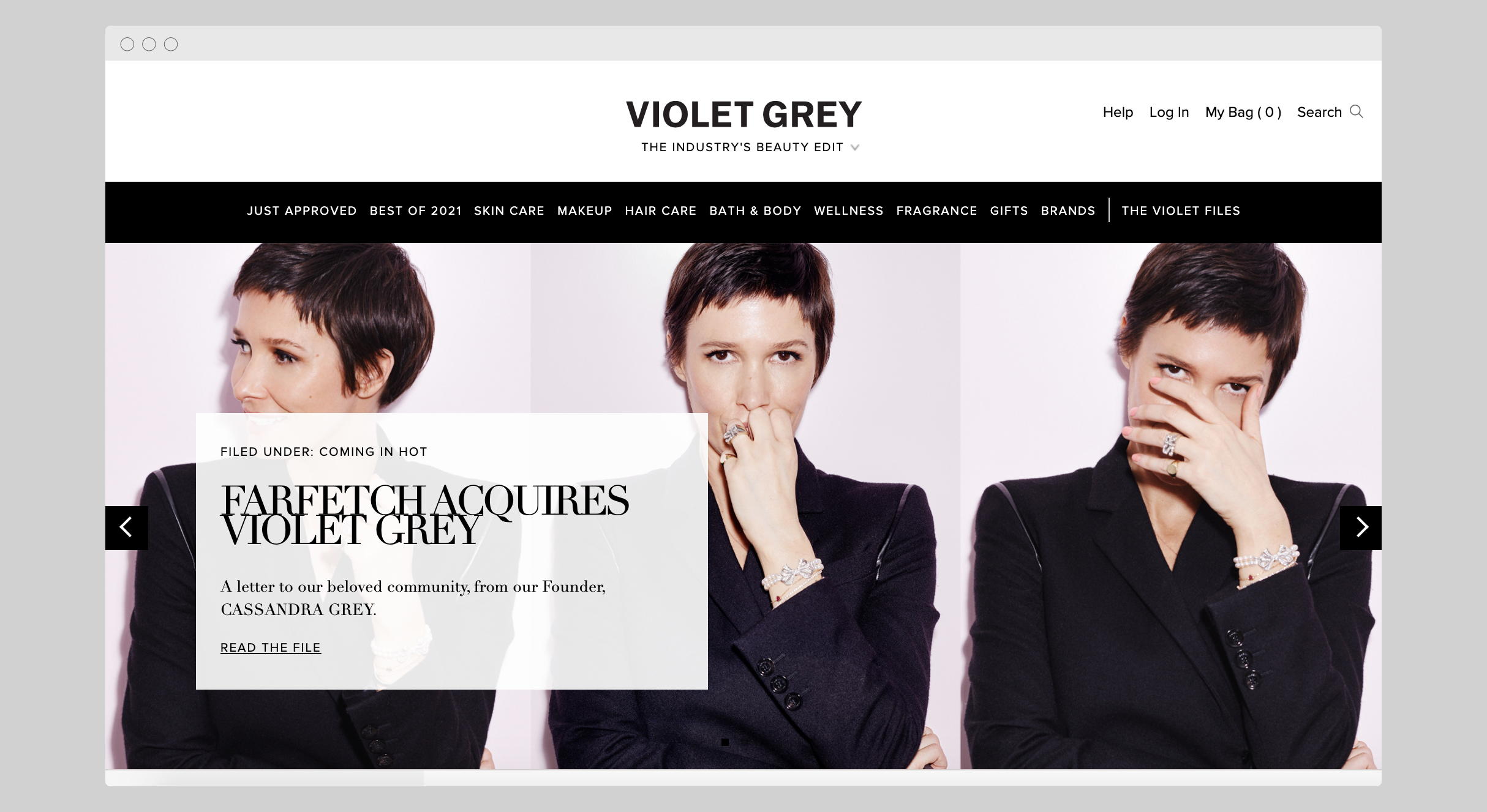 farfetch acquires violet grey