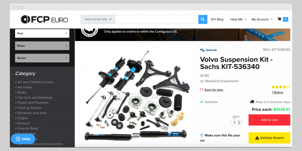 auto parts kits