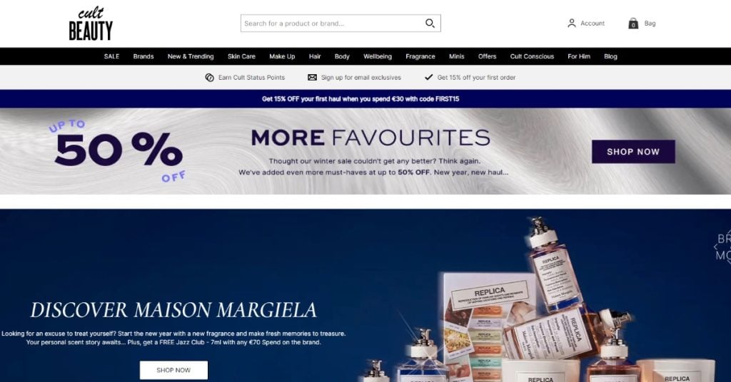 Cult Beauty marketplace vendor image