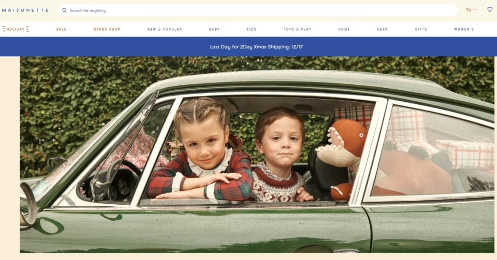 Maisonette marketplace vendor image