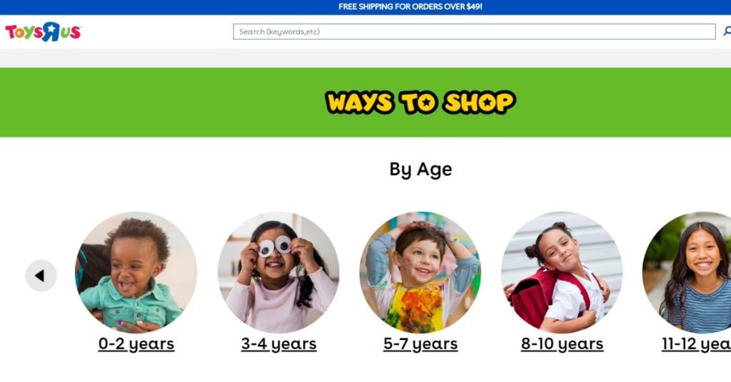 Toys R Us marketplace vendor image