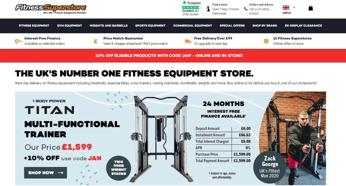 Fitness Superstore marketplace vendor image