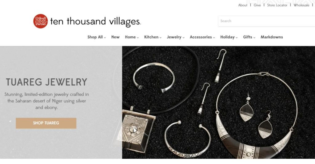 Ten Thousand Villages marketplace vendor image