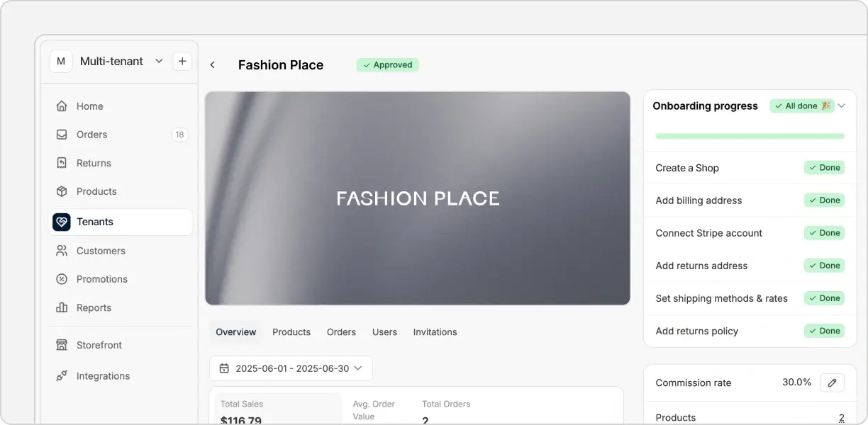 Spree Commerce open source - multi-tenant-management