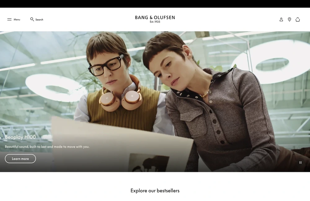 Bang & Olufsen Next.js storefront