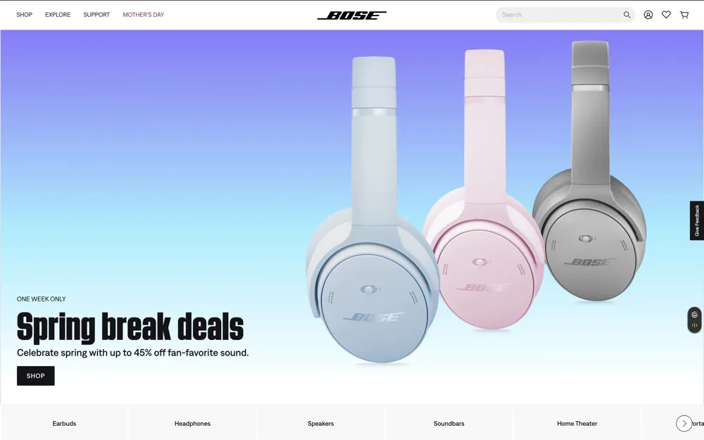 Bose Next.js eCommerce storefront