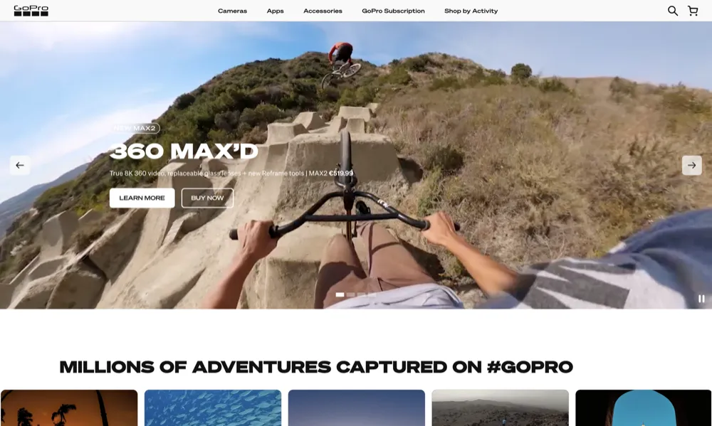 GoPro Next.js eCommerce storefront