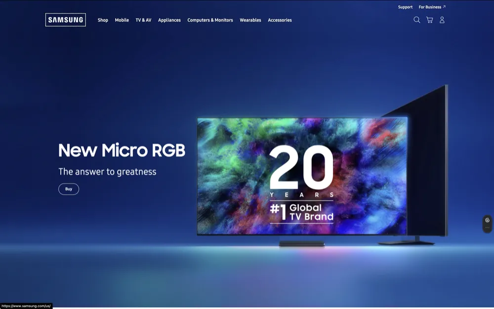 Samsung Next.js eCommerce storefront