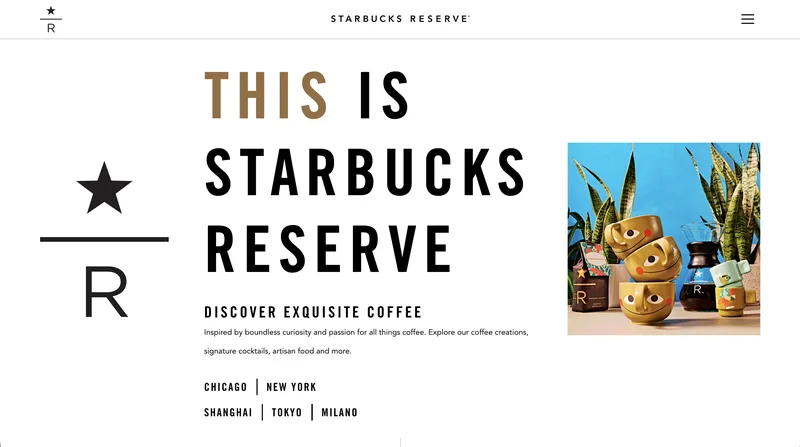 Starbucks Reserve Next.js eCommerce storefront