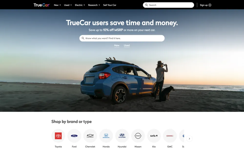 TrueCar Next.js eCommerce storefront