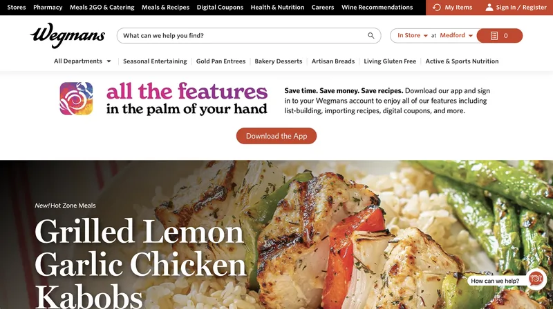 Wegmans Next.js eCommerce storefront