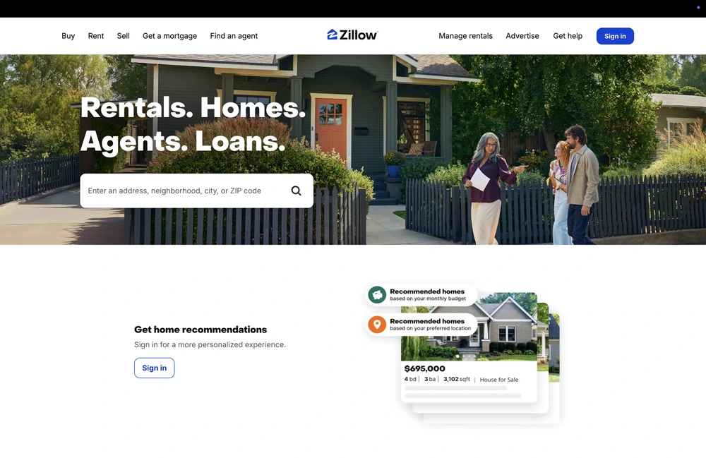 Zillow Next.js storefront
